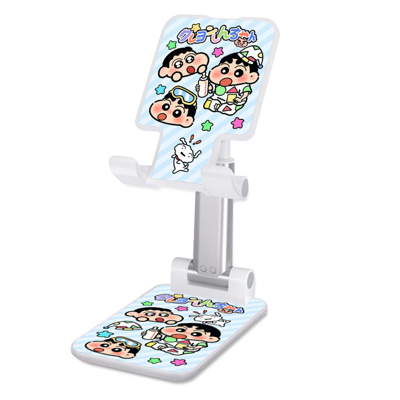 漫画しんちゃん携帯電話スタンド怠け者デスクトップはiPadタブレット共通折り畳み多機能を適用して昇降を調節できる|undefined
