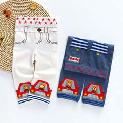 miki兒童打底褲hb麻子熊卡通五星汽車熊打底褲長褲休閒褲一件代發