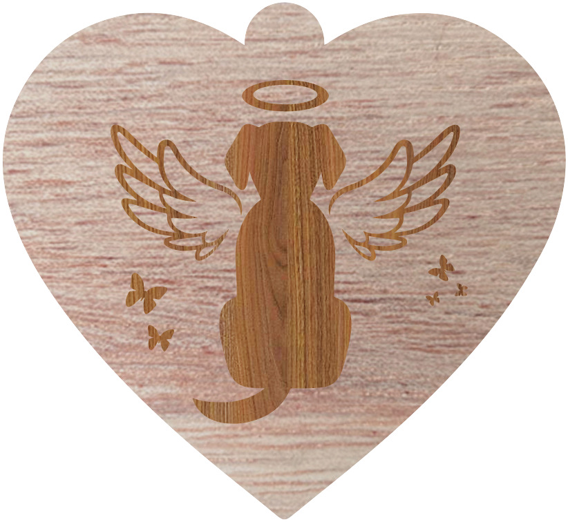 개 나무 곡물 색상 양면 조각