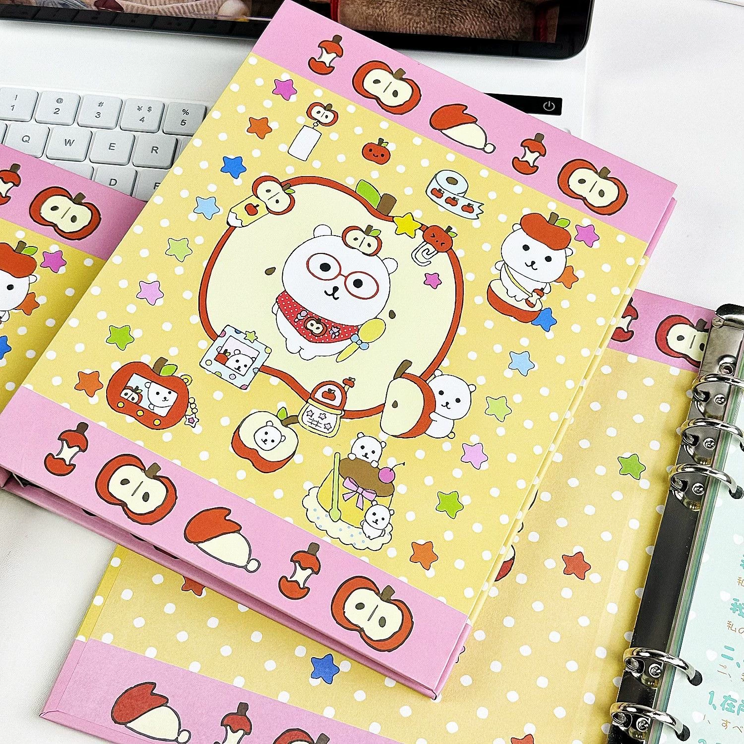 Apple, high quality cute removable photoalbum for elementary school students, for secondary school