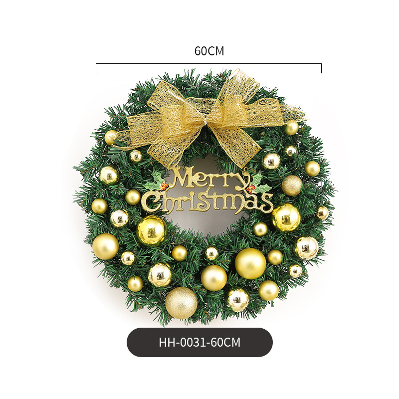 Cruz-frontera Amazon popular guirnalda de Navidad de ratán 40/50/60cm Navidad decorativa Garland puerta colgante escena