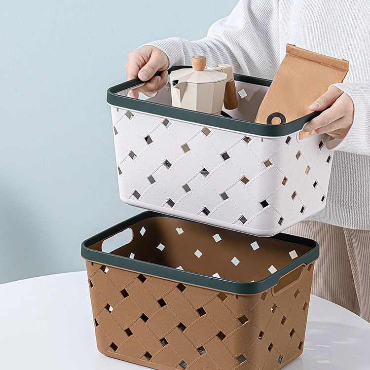 Портативная простая рамка для хранения игрушек Ящик для хранения косметических книг Квадратный пластиковый полый Многофункциональный разное