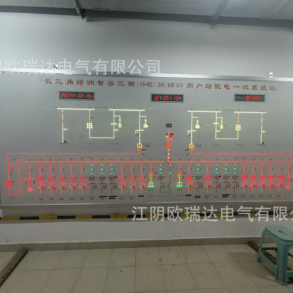 光伏全光带地铁配电房通信语言报警模拟屏