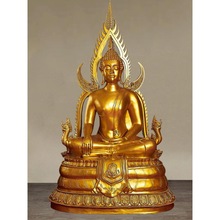 泰国佛像摆件泰式成功佛酒店餐厅装饰客厅玄关东南亚风格金色坐佛