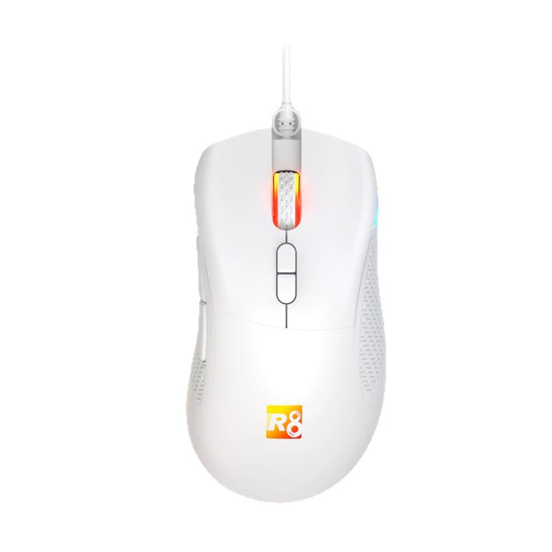 Проводная мышь R8 брендовая RGB подсветка для компьютерных игр киберспорт куриная 7200DPI игровая мышь производитель оптовая