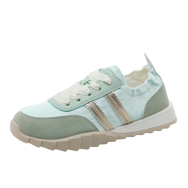 Xqh706 Nuove Nuove Scarpe da Ginnastica Bianche Traspiranti Primavera Estate Sportive Casual da Donna con Suola Spessa e Aumento di Altezza_voghion.com