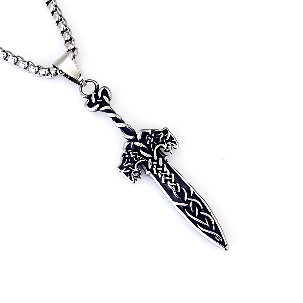 Anchor Skull Necklace Stainless Steel Pendant For Men And Women_voghion.com