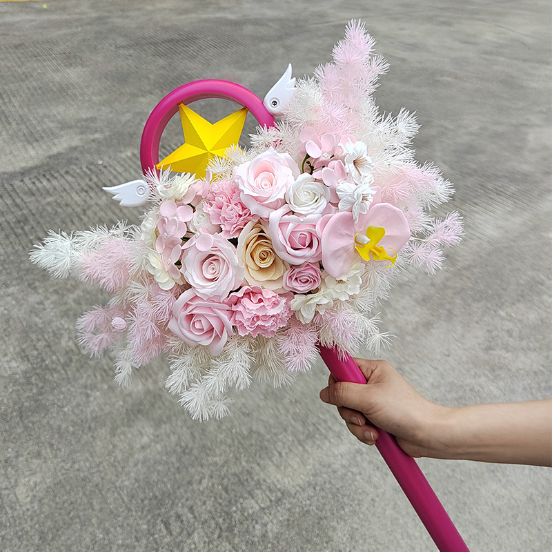 现货二次元小樱cos魔杖道具武器梦星之鸟头棒动漫少女百变小樱杖m|undefined