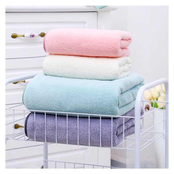 coral soft bath towel