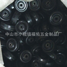 4寸5寸6寸8寸单轮重型聚氨酯铁芯PU载重轮片静音橡胶推车轮子配件