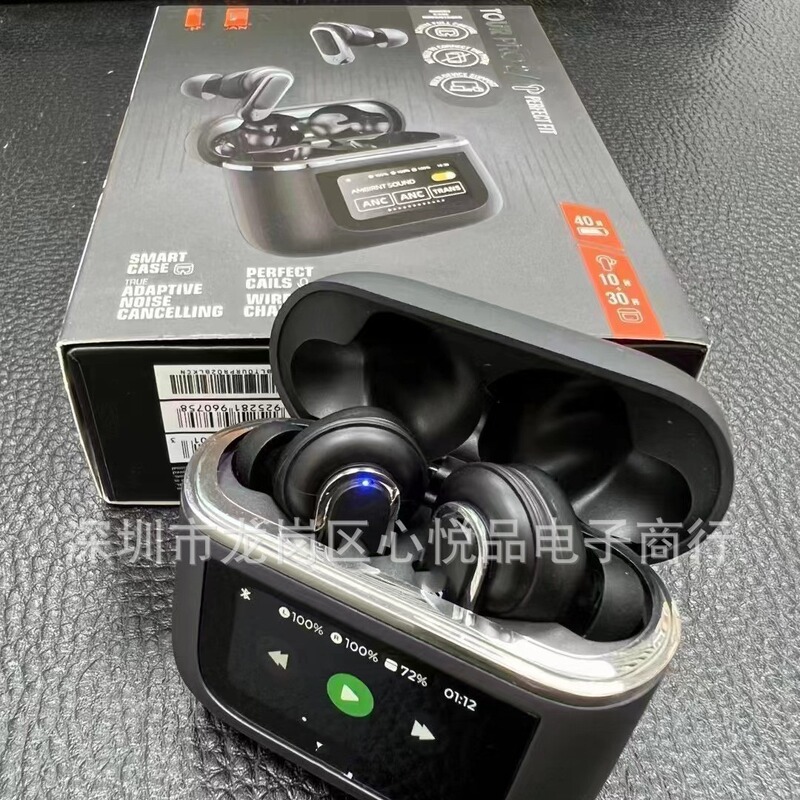 国境を越えた新しい TOUR PRO2 デジタル ディスプレイ タッチ スクリーン Bluetooth ヘッドセット ANC スポーツ ノイズ リダクション V8 超長時間スタンバイ ヘッドセット|undefined