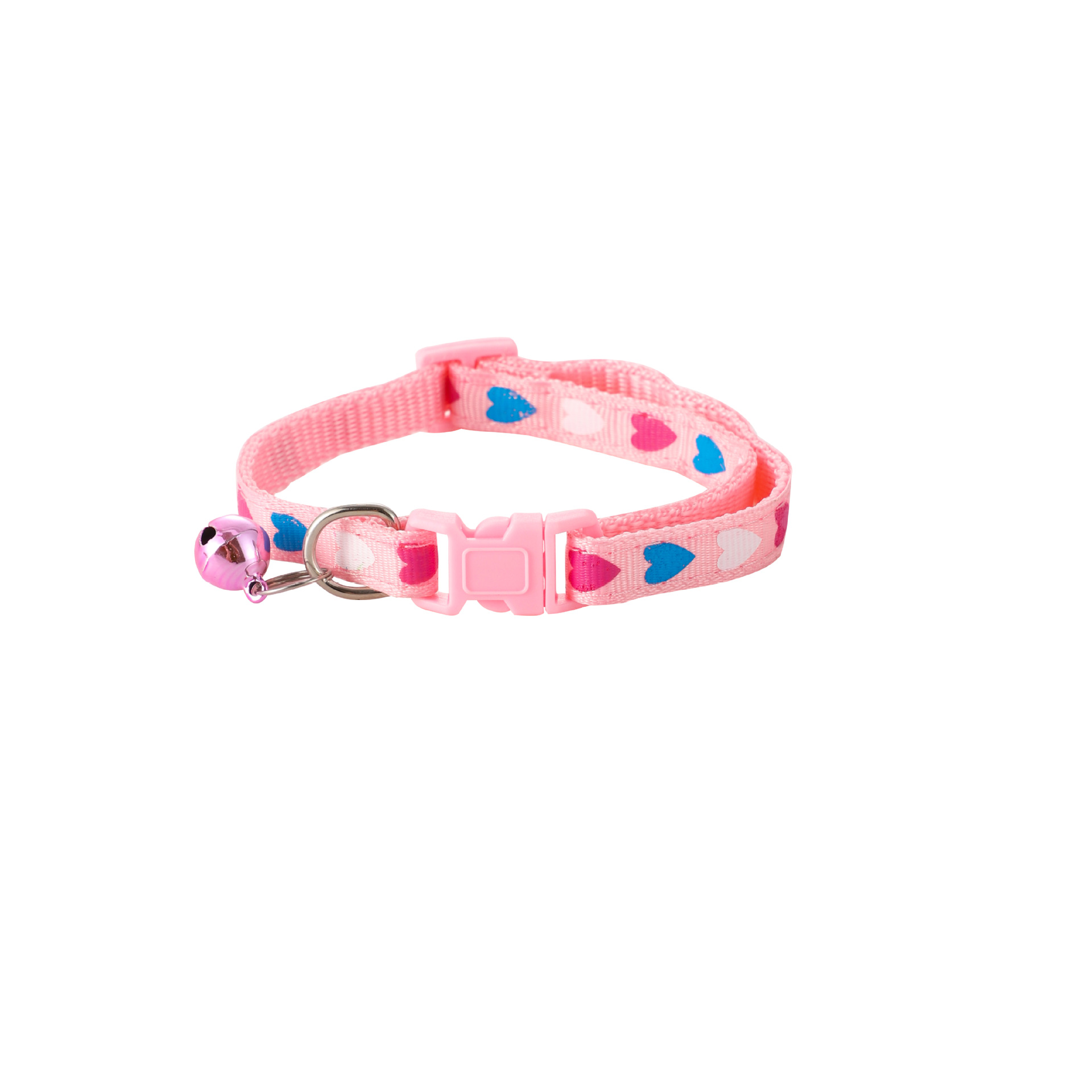 1.0 Corazón de melocotón collar de gato mascota collar de campana de perro collar de perro collar de perro gran cantidad de stock