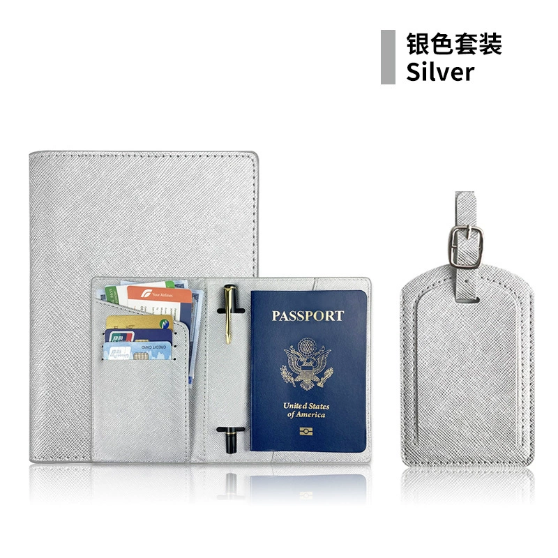 (Cross-border trading), protective passport case, polyurethane luggage tag, set