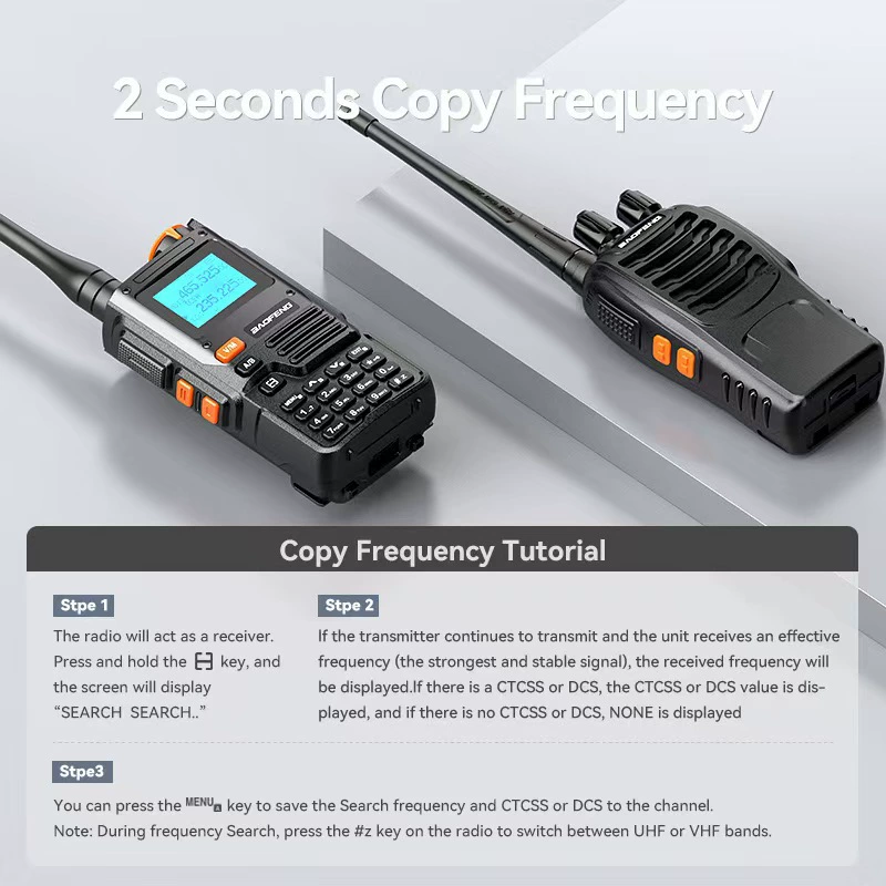 Рация Baofeng UV-K61 с интеркомом, переключение частот одним кликом, зарядка Type-C, для поездок и активного отдыха, дальняя связь, от производителя