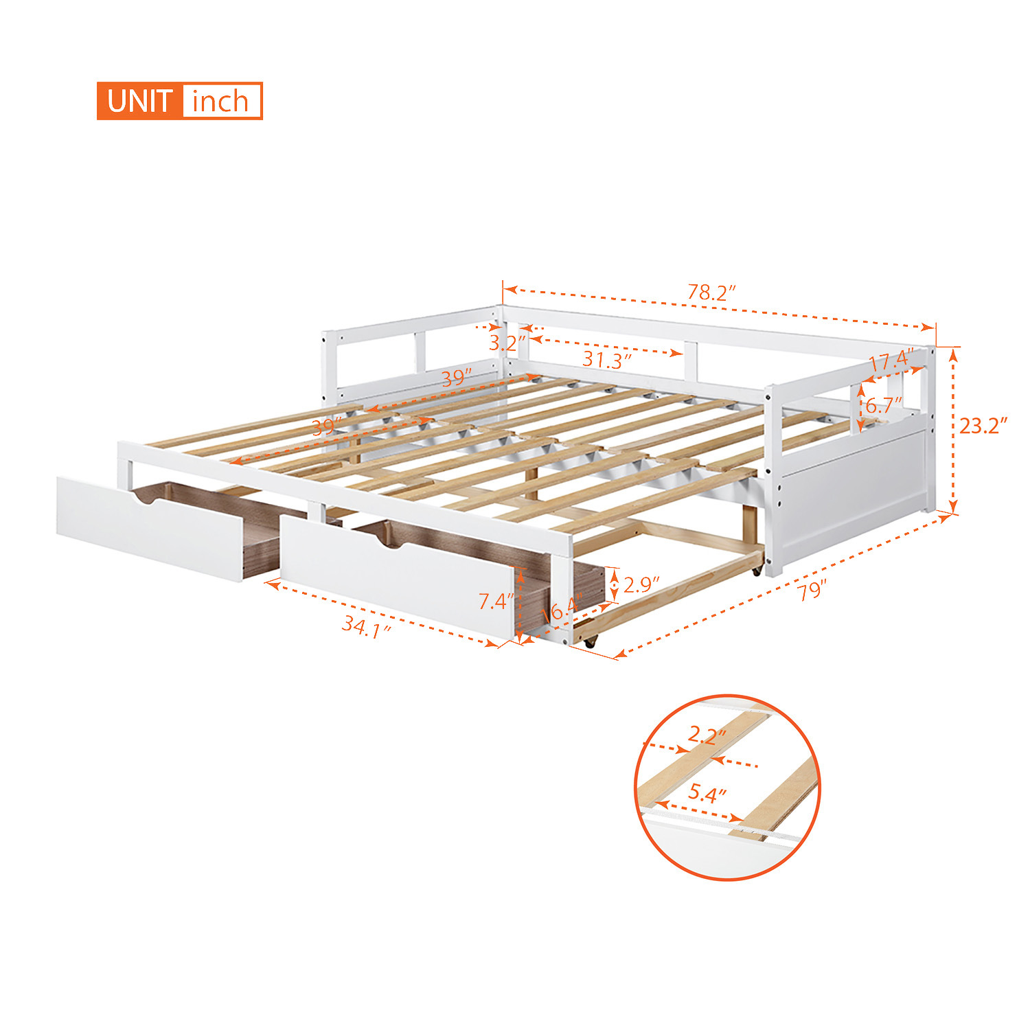 Categoría de dormitorio Cama de madera de hierro creativa moderna con sofá de almacenamiento plegable en una cama