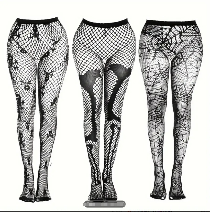 Popular Halloween Stockings, Pantyhose, Fishnet Stockings, Skull Net Fishnet Stockings, Horror Lace Fishnet Stockings, Sexy Feet