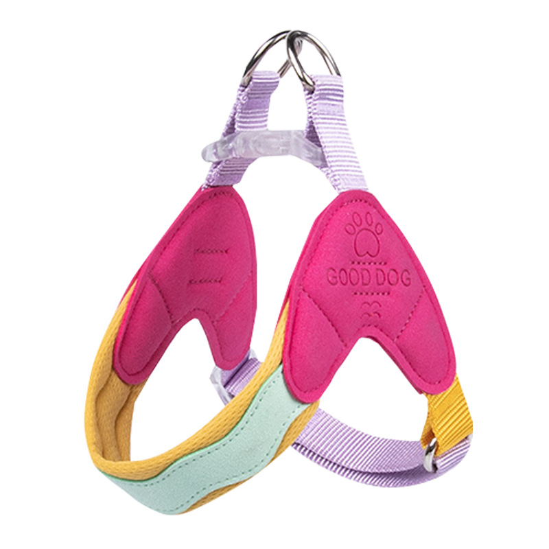 Cuerda de tracción en forma de Y, cuerda de tracción para perros, tipo chaleco, espalda en el pecho, perro pequeño, oso de peluche, cuerda para pasear al perro, cadena para perros