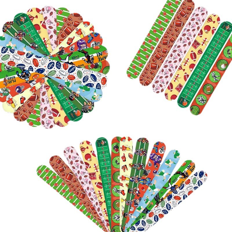 Nuevo Amazon 12 rugby collar PVC pulseras de dibujos animados para niños