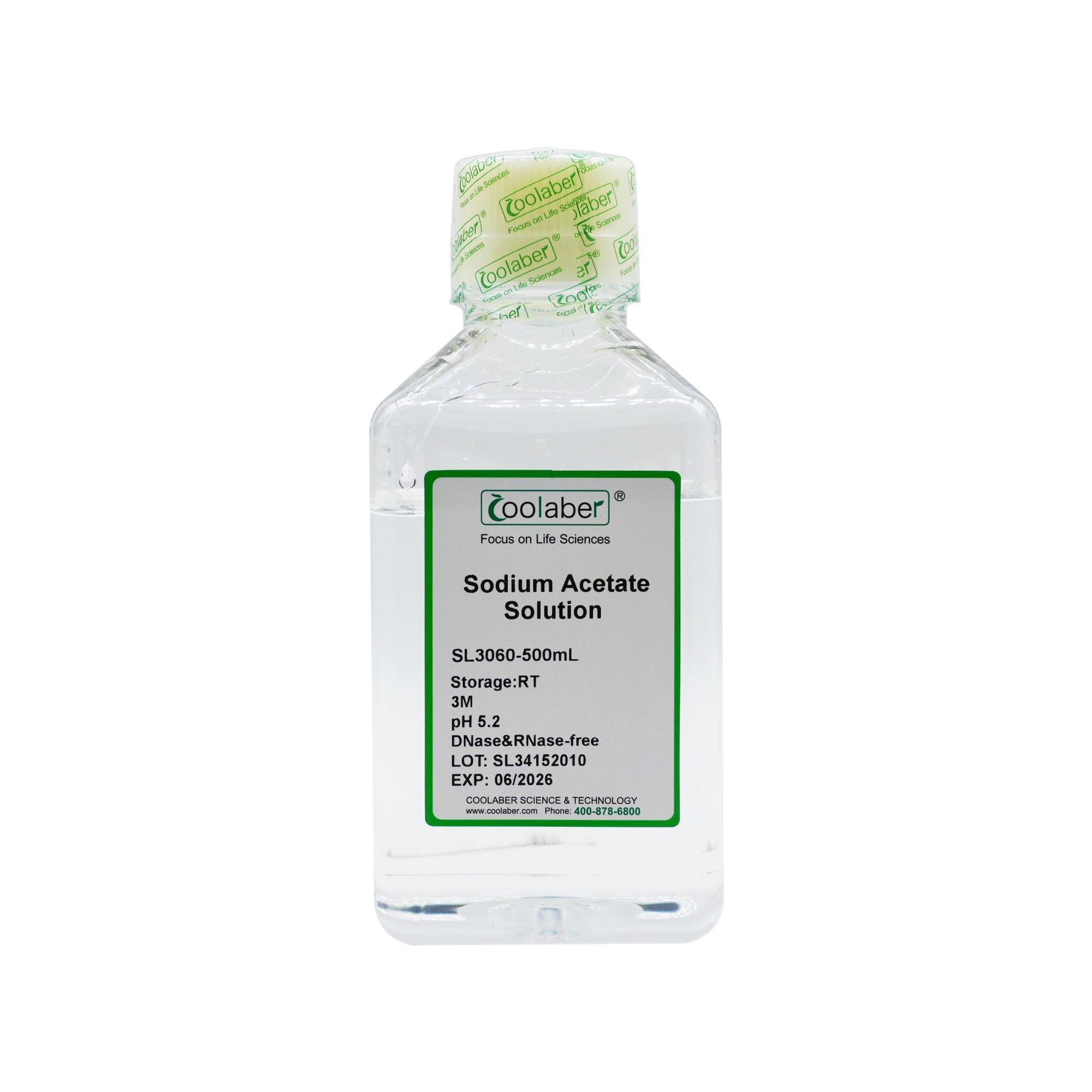 3M乙酸钠溶液（pH5.2，DNase & RNase free）