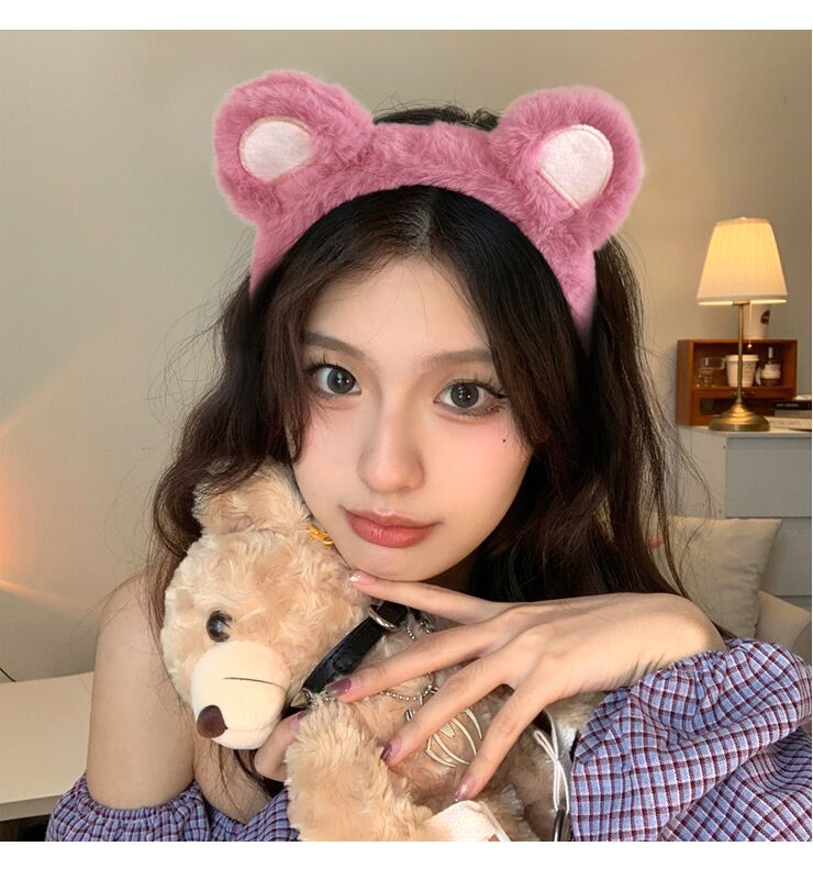 Strawberry Bear Plush Headband