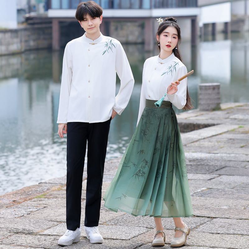 Real shot sweethearts outfit original antique new Chinese games recitation stage class clothes performance school cross-border a generation of hair