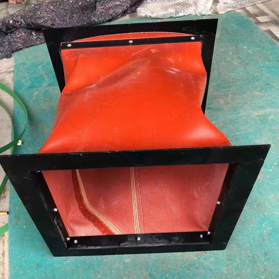 厂家直销风机帆布软连接硅胶耐火阻燃布