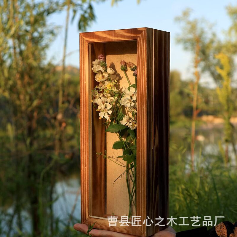 Wooden Country Shadow Box Wall Mounted Vintage Flower Display Box Collectible Card Wooden Box Stamp Storage Box Wooden Country Shadow Box Wall Mounted Vintage Flower Display Box Collectible Card Wooden Box Stamp Storage Box