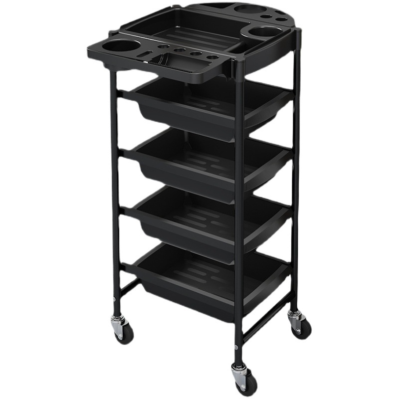 Nuevo carro de peluquería carro de herramientas de salón de peluquería estante multifuncional carro de barra de peluquería tiñido carro mayorista