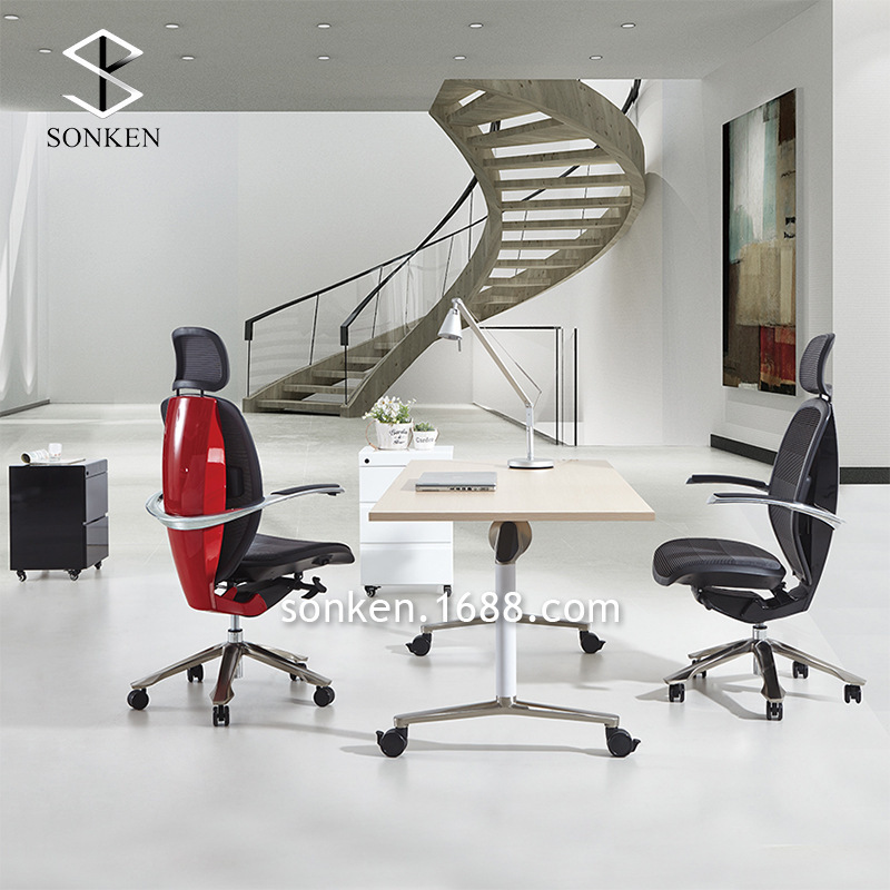 Low-key luxury high-end multi-functional office chair backrest car paint technology high-end boss chair