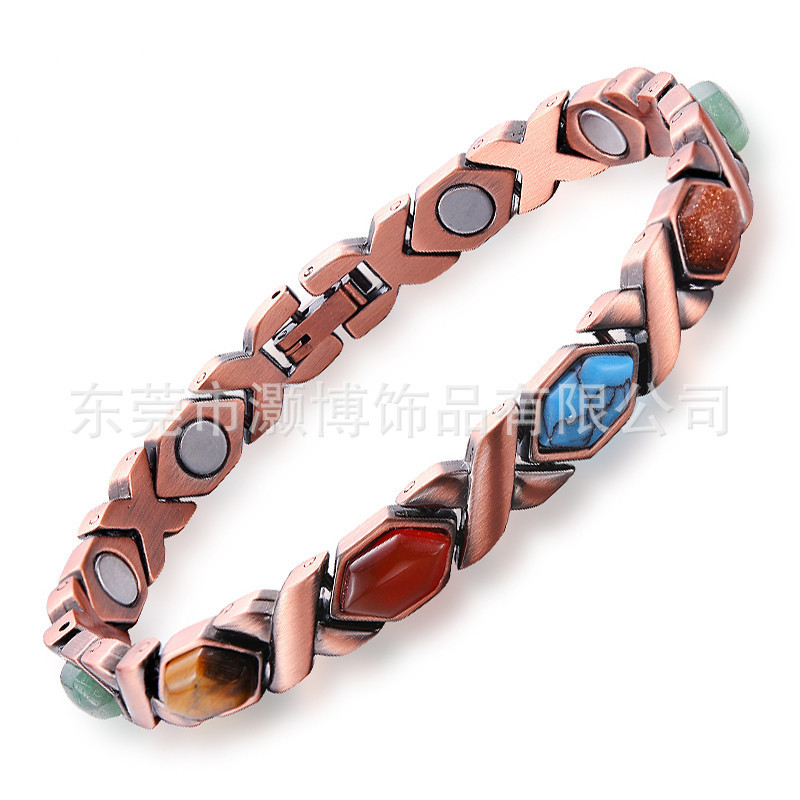 Women's Magnetic Bracelet, Vintage Magnetic Bracelet, Alloy Jewelry Geometric Magnetic Bracelet