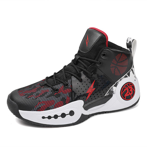 2025 Cross-border Spring and Autumn Basketball Shoes for Men, Non-slip, Wear-resistant, Practical Running Sports Shoes with Mesh Surface, Breathable Quality Basketball Shoes