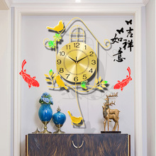 北欧钟表挂钟客厅现代简约个性创意时尚装饰家用壁挂时钟灯挂墙表