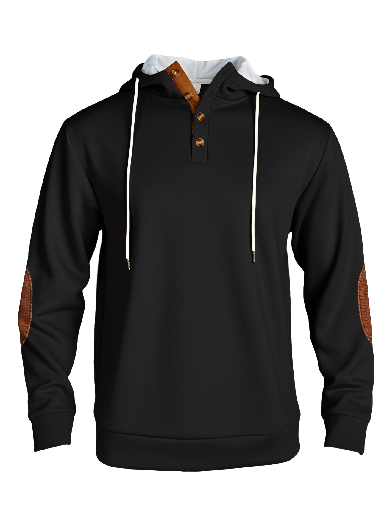 Transfronterizo Europa y América Amazon otoño y invierno sólido con capuzas deportivas de ocio deportivas de peluche engrosado chaqueta de hombre hombre