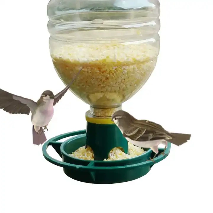 [跨境爆款花园塑料喂鸟器可乐瓶悬挂喂鸟器Bottle Top Bird Feeder]