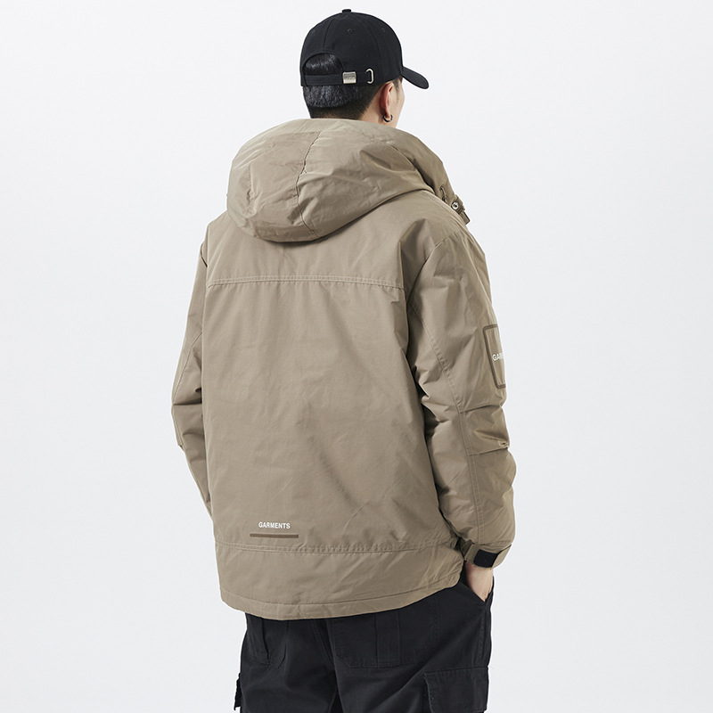Hochwertige amerikanische Daunenjacke für Herren im Winter, trendige Marke, dick, mittellang, lockere Sport-Kapuzenjacke, lässiges Oberteil_voghion.com