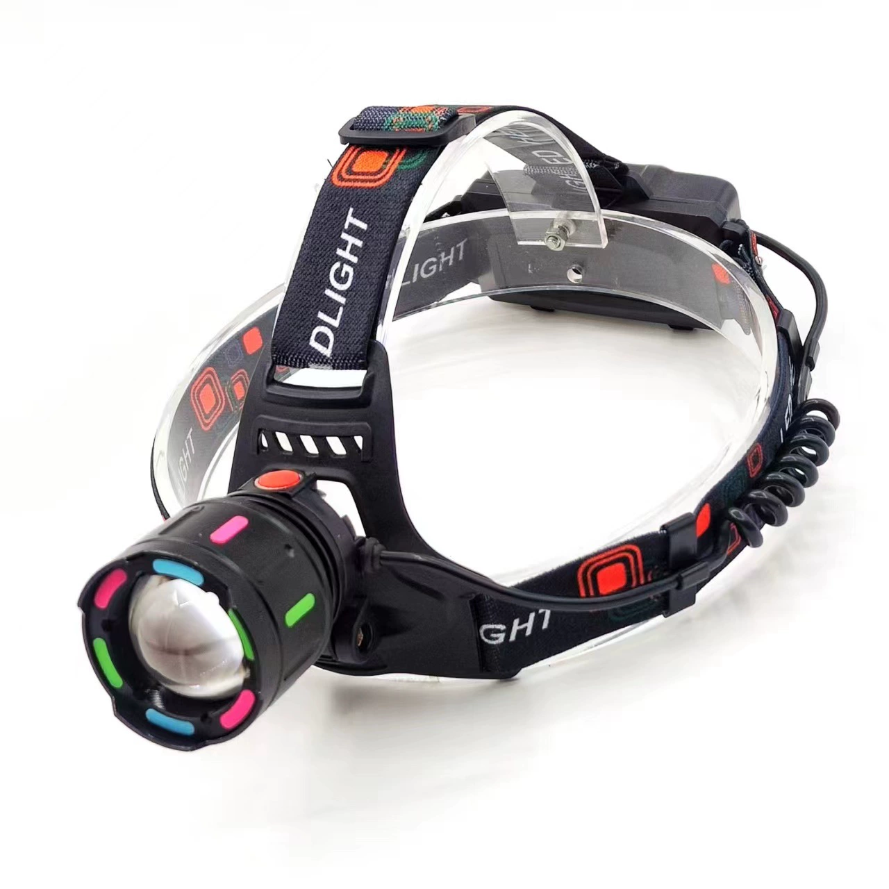 Amazon Трансграничные наружные белые лазерные дальние фары с зумом Зарядная рыболовная лампа Светодиодный кемпинговый свет Сильный свет фары