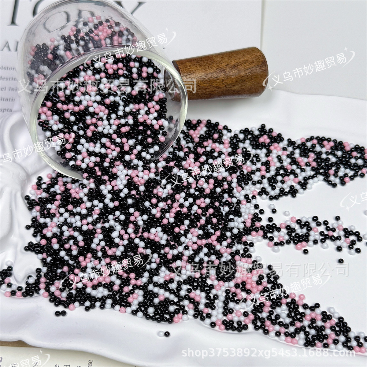 2mm color mezclado, color sólido no poroso, pintura de vidrio, cuentas de arroz, accesorios de joyería de bricolaje hechos a mano, pegamento de crema, relleno de limo