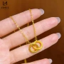 金店双扣同款简约锁骨链