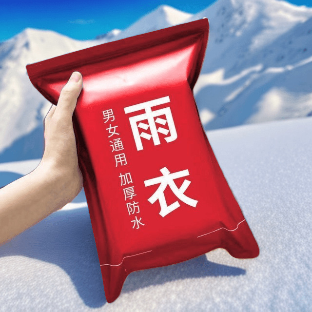 加厚款一次性卡片雨衣便携式雨衣全身成人均码雨披游乐场旅游户外|undefined
