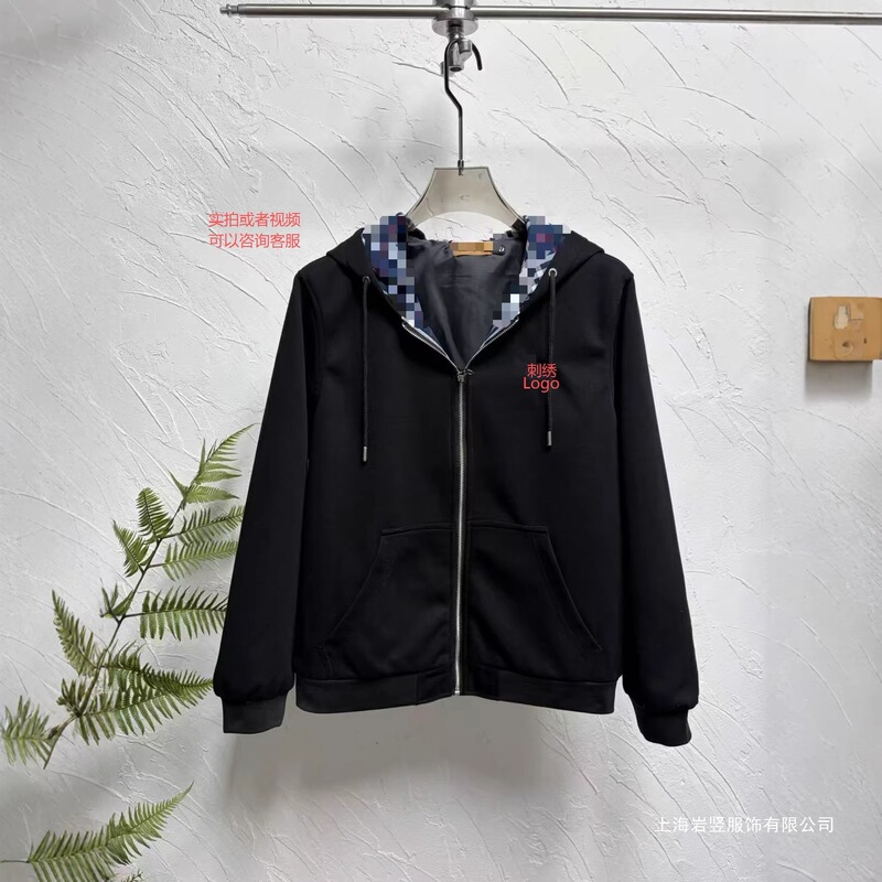 Hooded Jacket, Niche Versatile Style, American Casual, Spring and Autumn Plaid, Original Label Embroidery, Carhartt Jacket, Cotton Hooded Jacket, Niche Versatile Style, American Casual, Spring and Autumn Plaid, Original Label Embroidery, Carhartt Jacket, Cotton