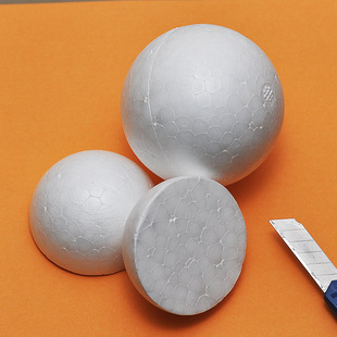 Foam Hemisphere Decorative eps Styrofoam White Round Plastic Hemisphere Ring DIY Handmade High Quality Polystyrene