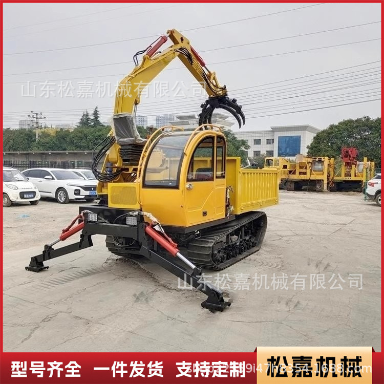 Vehículo de transporte de orugas agarrado con 3 toneladas 5 toneladas 8 toneladas todo terreno agrícola rastreo agarrador de madera agarrador de orugas agarrador