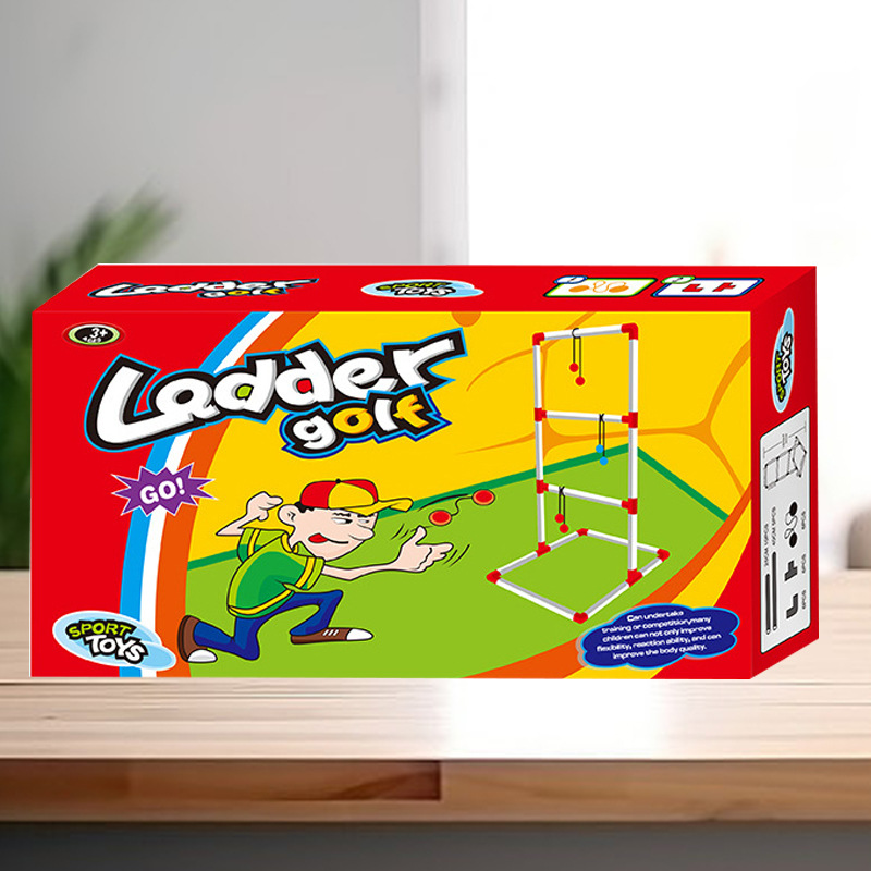 Amazon Supply escalera de golf de juguete para niños estante de escalera Bola de colisión estante parabólico Juego de Pelota de lanzamiento