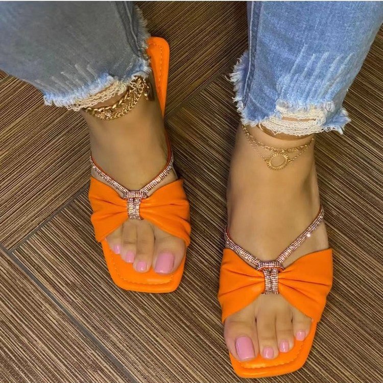 Women's Casual Solid Color Square Toe Home Slippers display picture 7