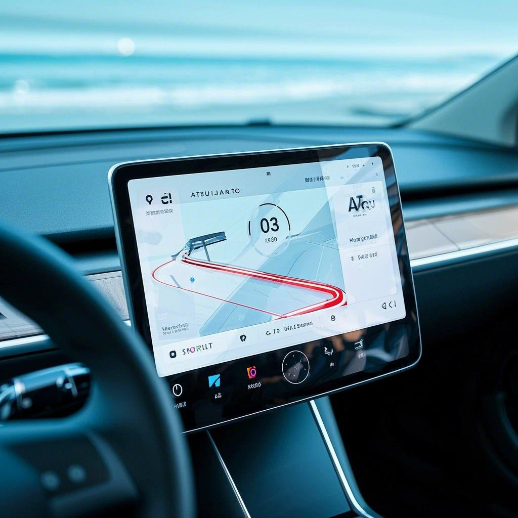 Подходит для Tesla Model 3/Y: антибликовая AR-пленка для экрана центральной консоли, обновлённая версия защитной навигационной плёнки