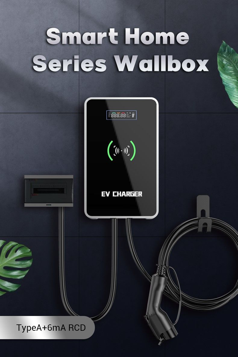 Cross-Border Supply of European Standard 7Kw Ac Charging Pile New Energy Electric Vehicle Ac Charging Pile Tesla Universal
