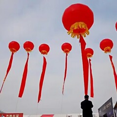 厂家热销开业庆典条幅空飘升空气球PE灯笼球
