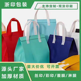 无纺布外卖保温袋铝箔冷藏餐饮商用一次性手提打包袋定制logo