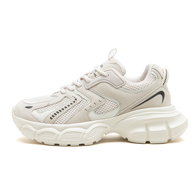 Augustion Daddy Shoes Mujer 2025 Nuevo verano estilo universitario plataforma deportiva plataforma casual zapatos blancos