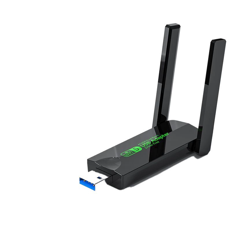 Беспроводная сетевая карта USB двухдиапазонная 1300МГц с частотой 5G, гигабитный высокоскоростной WiFi для ноутбука/десктопа